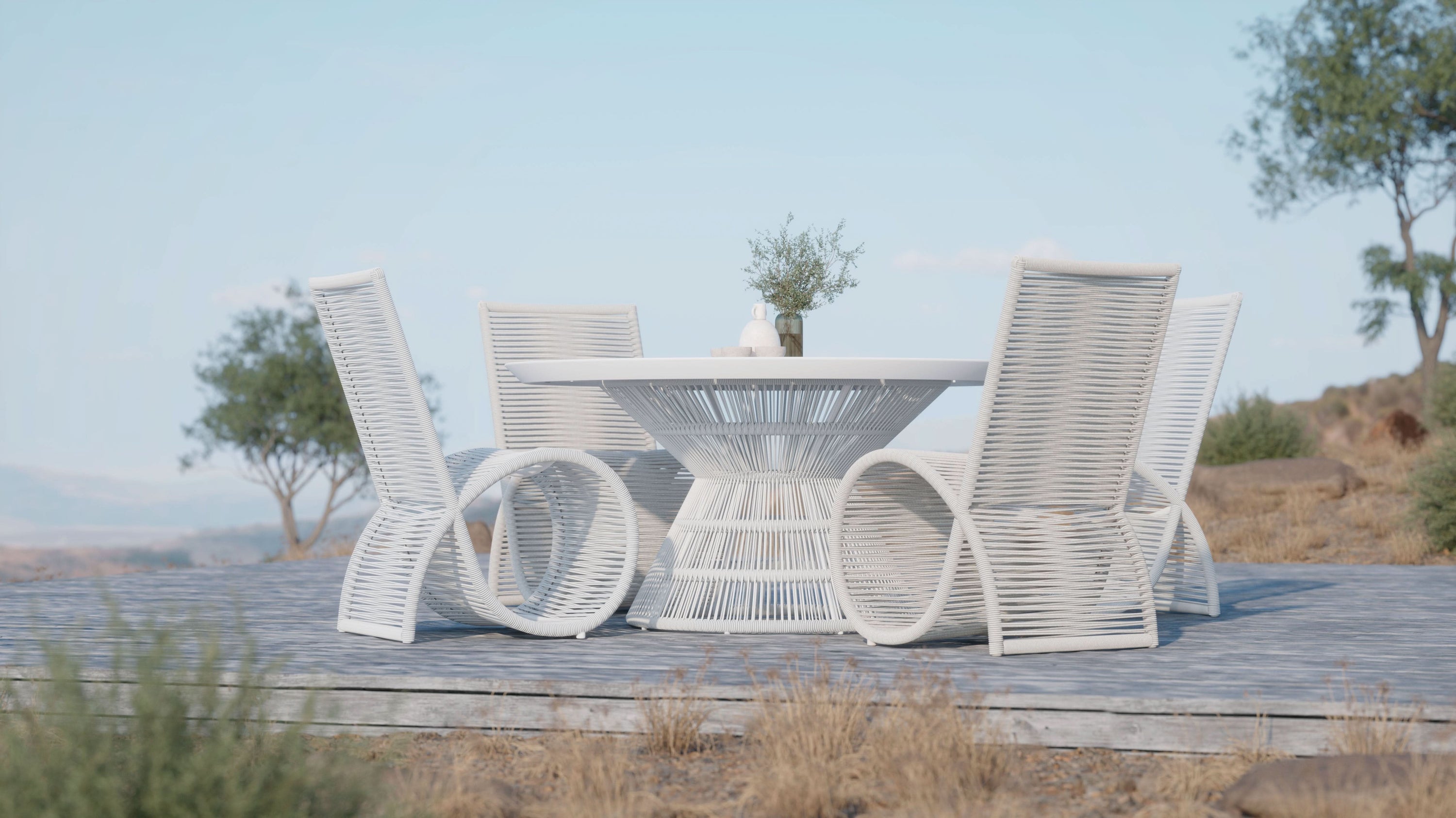 Captiva | 60" Dining Table - White Dining Tables Azzurro Living