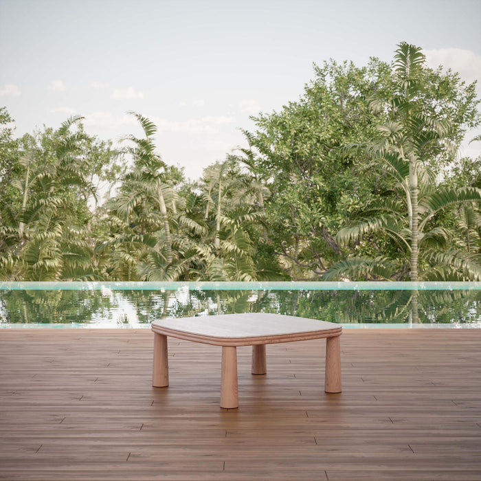 Azzurro Living Biscayne | Coffee Table | Travertine Coffee Tables