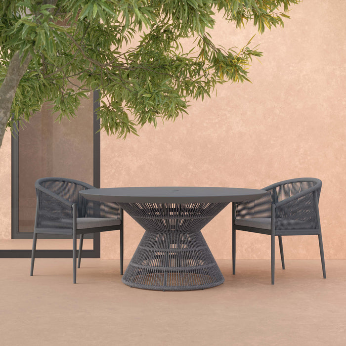 Captiva | 60" Dining Table - Charcoal