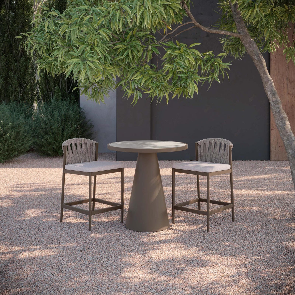 Leon | 35.5" Counter Table Bronze - Dekton top