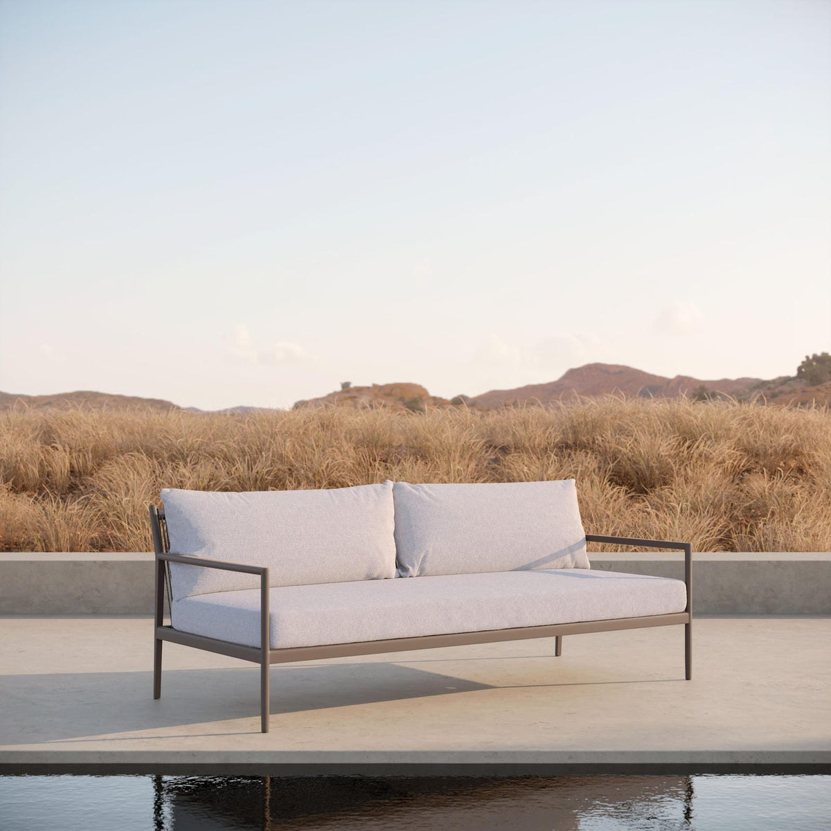 Azzurro Living Madeira | 3 Seat Sofa - Bronze Sofas / Loveseats