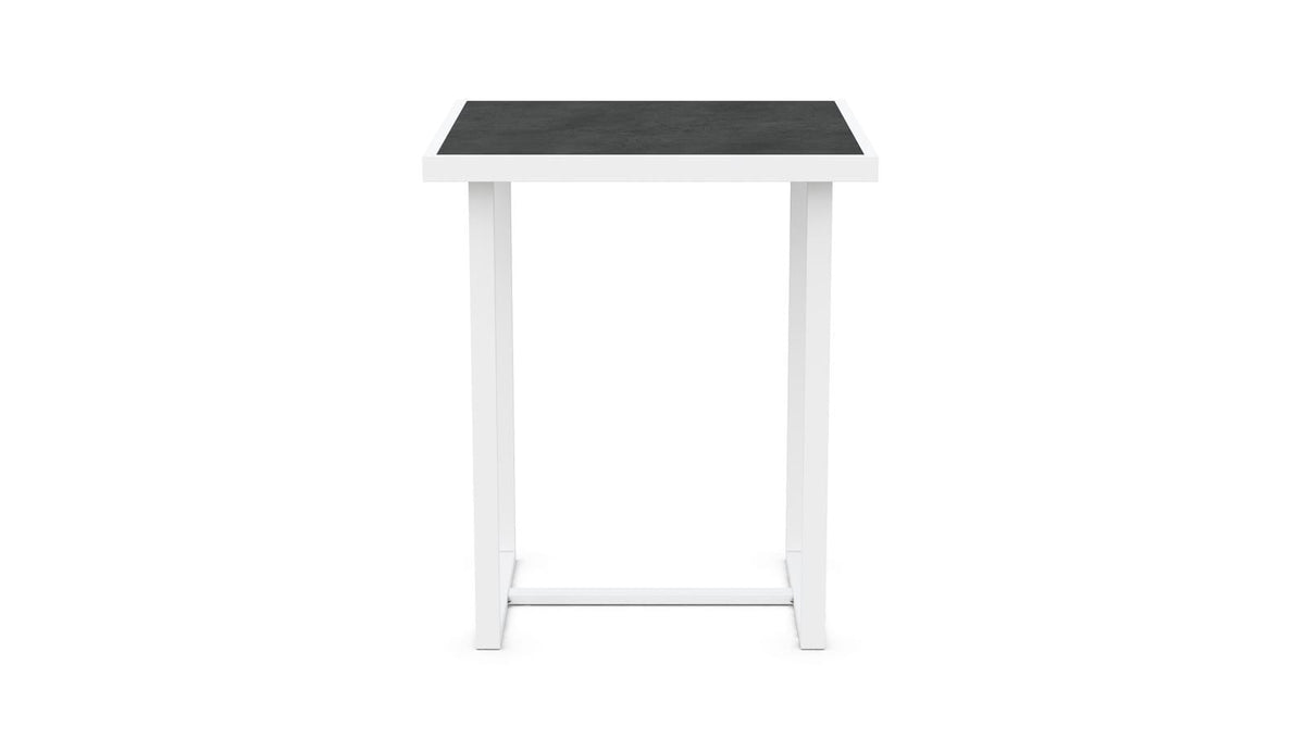 Pavia | 35" Bar Table - White - Dekton Top