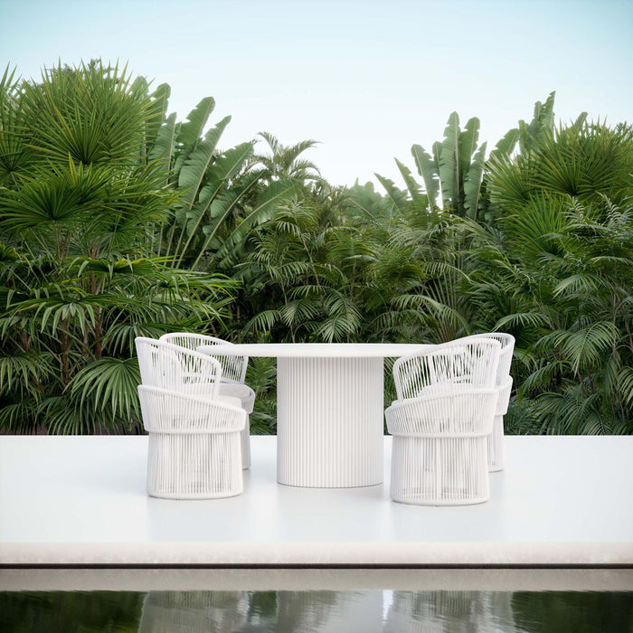 Azzurro Living Palma | 60" Dining Table - White Dining Tables