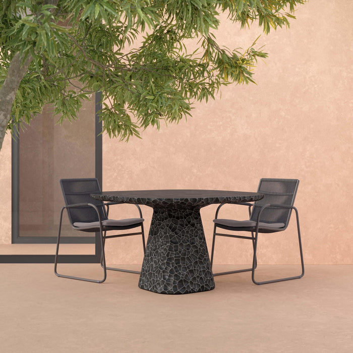 Azzurro Living Panama | 48" Dining Table - Coal Dining Tables