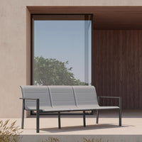 Amalfi | 3 Seat Sofa Charcoal Sofas / Loveseats Azzurro Living