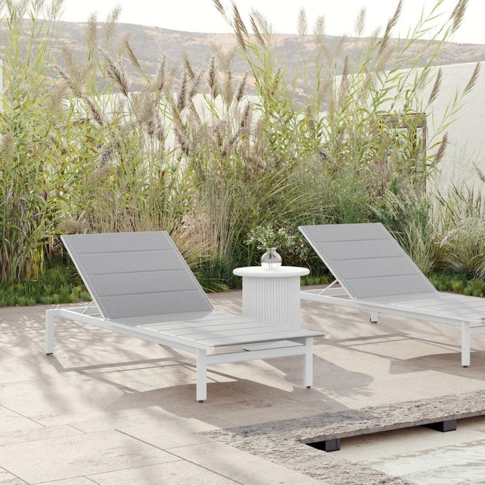 Amalfi | Chaise Lounge x2 - White Lounge Chairs Azzurro Living