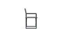 Amalfi | Directors Chair x4 - Charcoal Club Chairs Azzurro Living