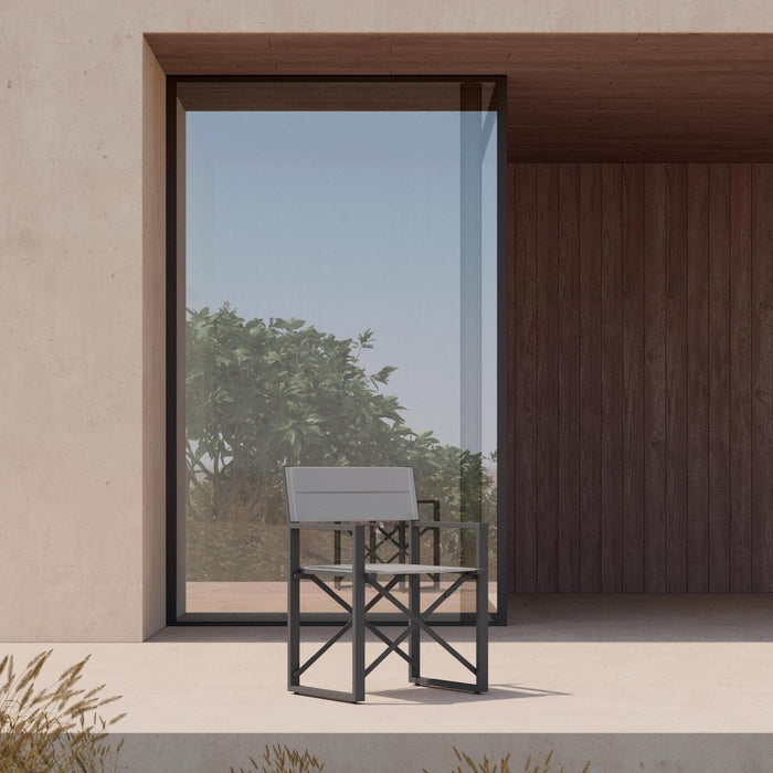 Amalfi | Directors Chair x4 - Charcoal Club Chairs Azzurro Living