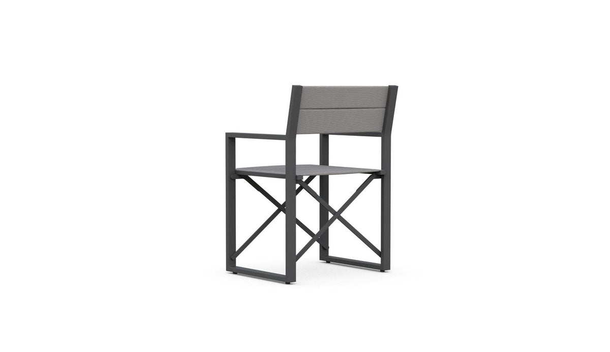 Amalfi | Directors Chair x4 - Charcoal Club Chairs Azzurro Living
