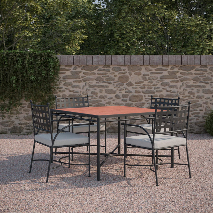 Athens | 48" Square Dining Table - Dekton Top - Azzurro LivingAzzurro Living