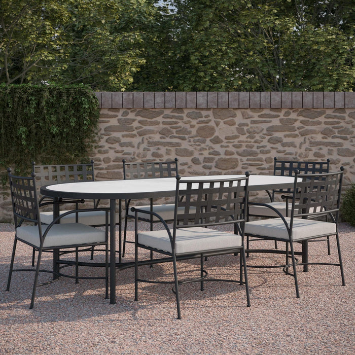 Athens | 96" Oval Dining Table - Dekton Top - Azzurro LivingAzzurro Living