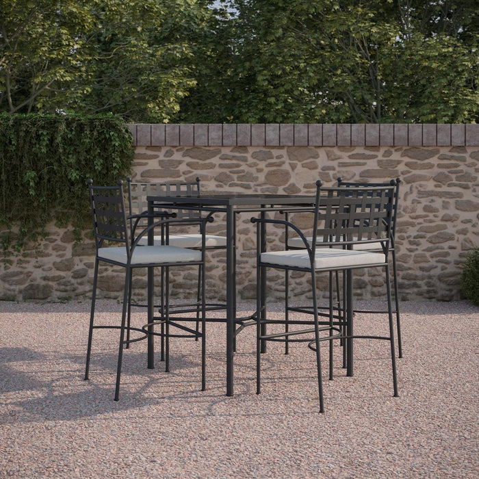 Athens | Bar Table - Glass Top Dining Table-Bar Azzurro Living