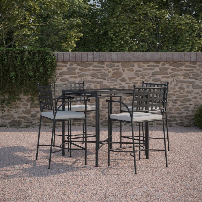 Athens | Counter Table - Glass Top Dining Table-Counter Azzurro Living