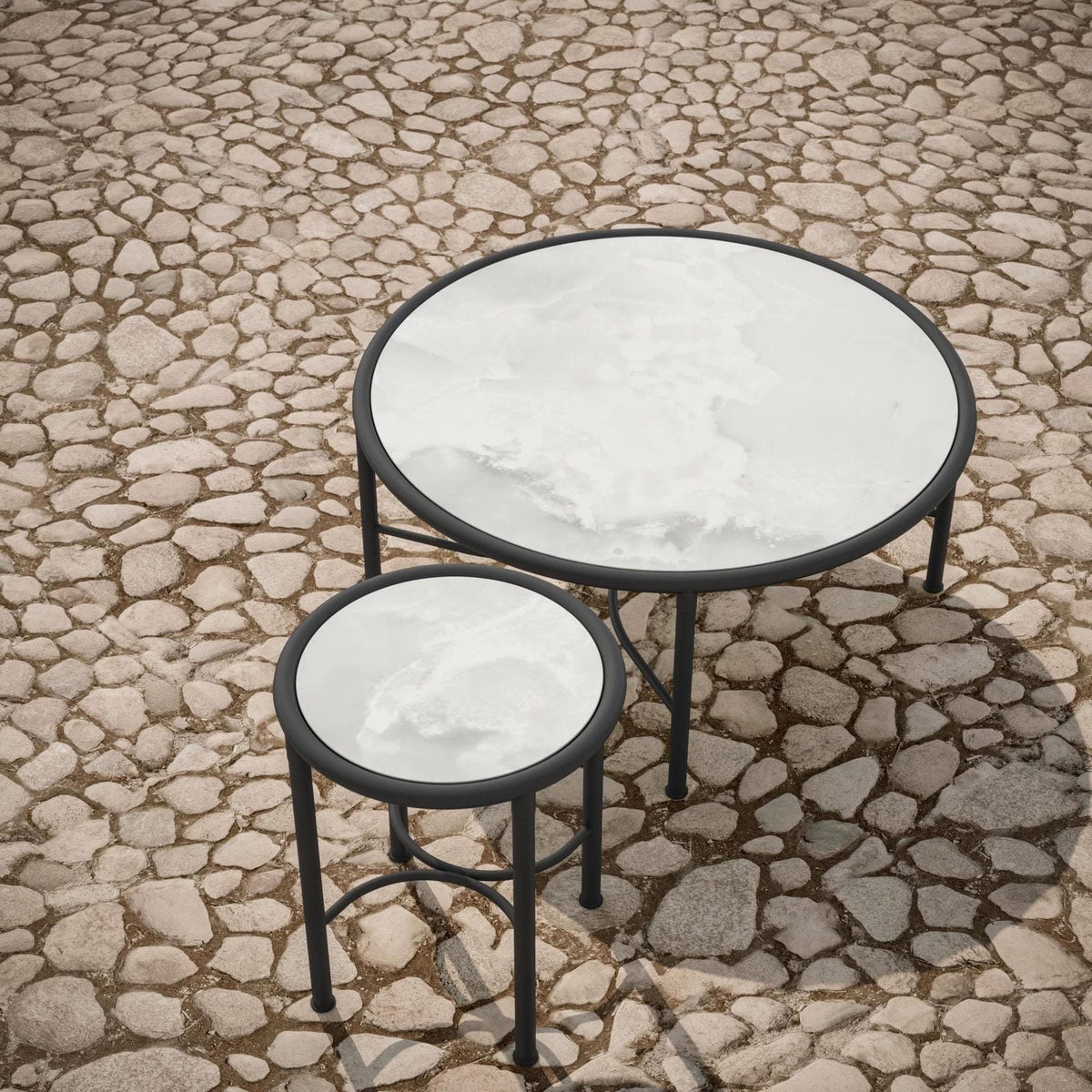 Athens Side Table - Helena Dekton Top Side Tables Azzurro Living