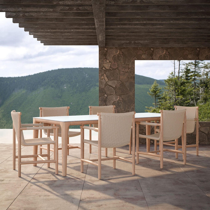 Boca | 87" Dining Table - Travertine Top - Azzurro LivingAzzurro Living