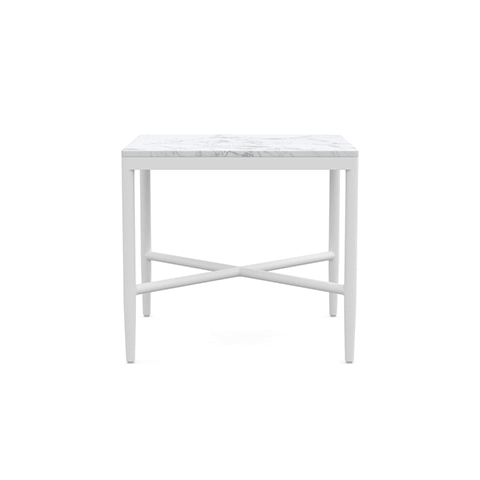 Corsica | Side Table - White. Marble Side Tables Azzurro Living