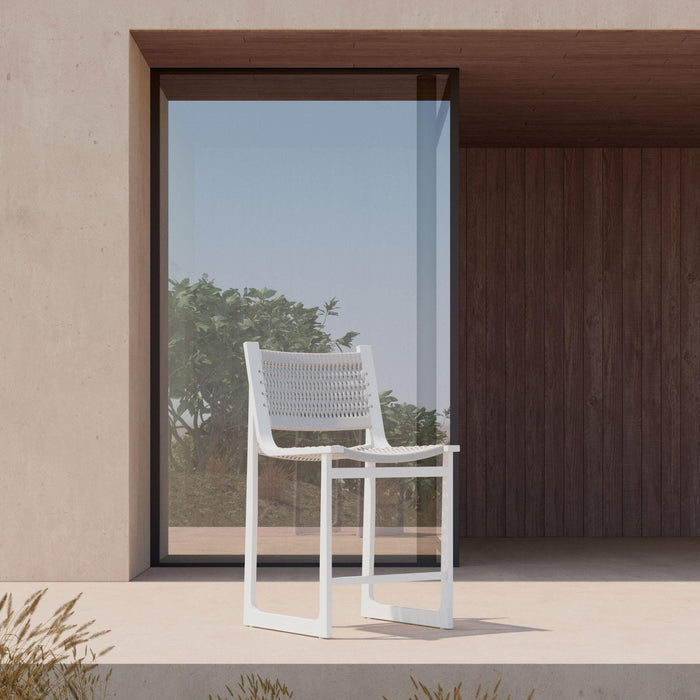 Cozumel | Bar Stool - White Bar Stool Azzurro Living