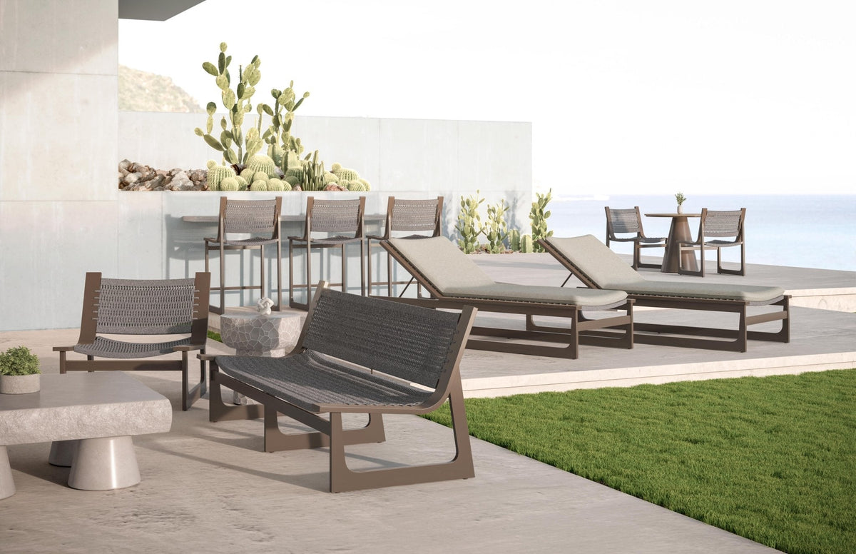 Cozumel Chaise Lounge Bronze Lounge Chairs Azzurro Living