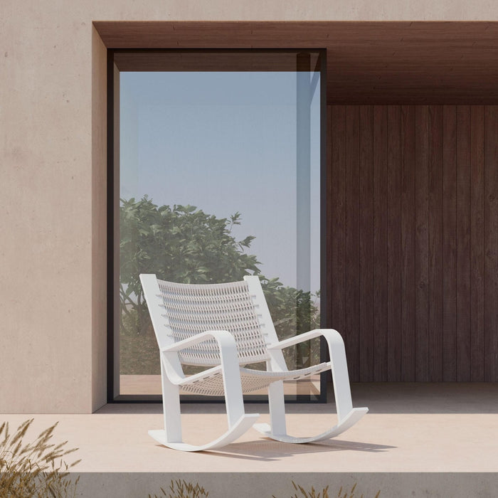 Cozumel | Rocking Chair - White Club Chairs Azzurro Living