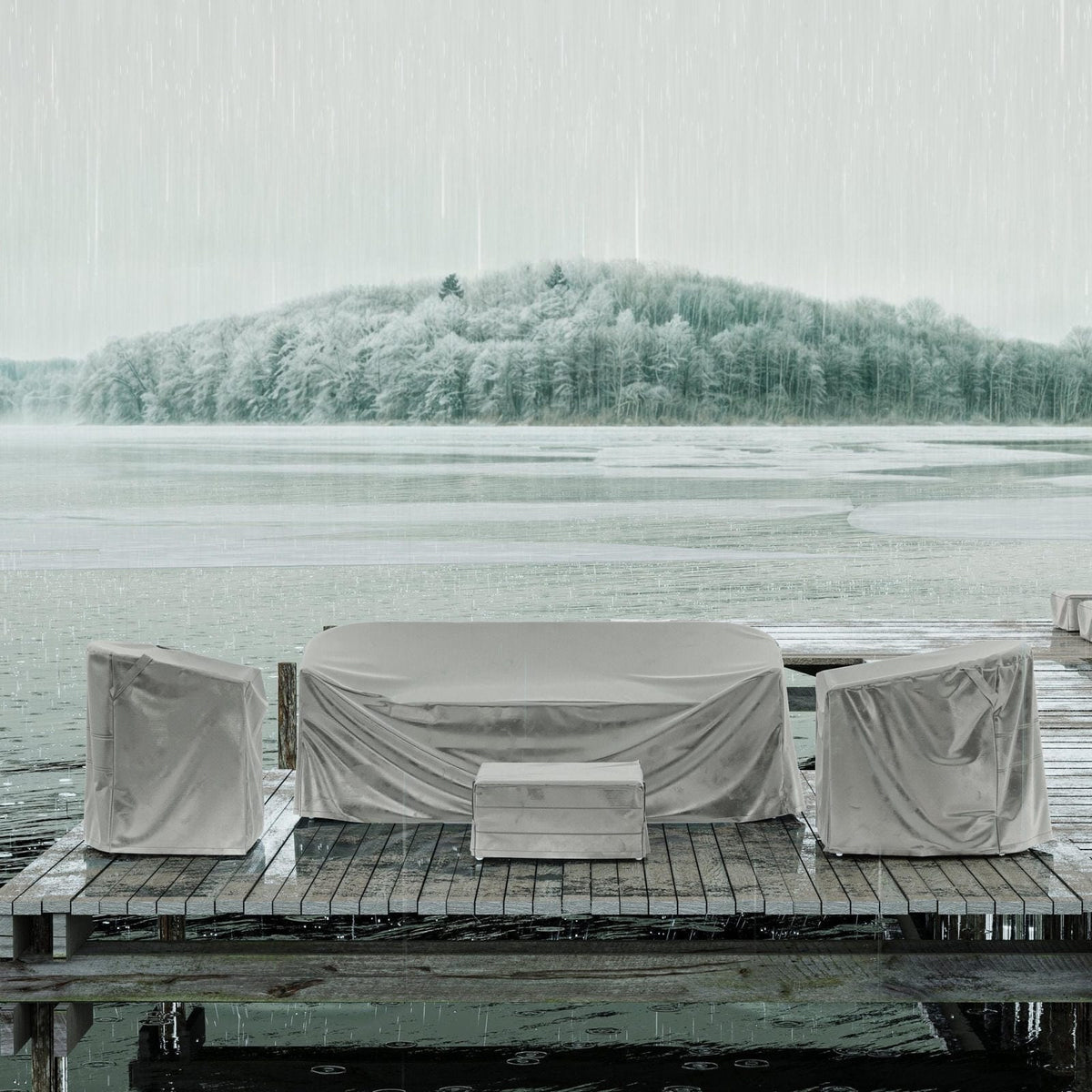 Fitted Outdoor Cover Sicily 63" Dining Table - Azzurro LivingAzzurro Living