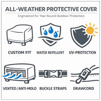 Fitted Outdoor Cover Wave Club Chair - Azzurro LivingAzzurro Living