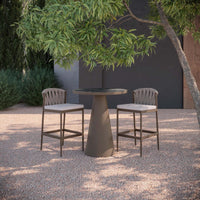 Leon | 35.5" Bar Table Bronze - Dekton Top - Azzurro LivingAzzurro Living