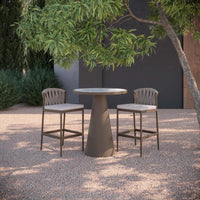 Leon | 35.5" Bar Table Bronze - Dekton Top - Azzurro LivingAzzurro Living