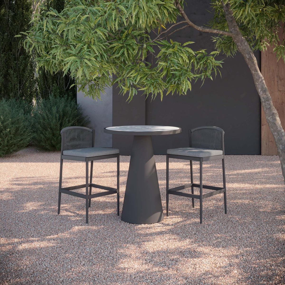 Leon | 35.5" Bar Table Charcoal - Dekton Top - Azzurro LivingAzzurro Living