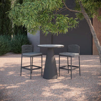 Leon | 35.5" Bar Table Charcoal - Dekton Top - Azzurro LivingAzzurro Living