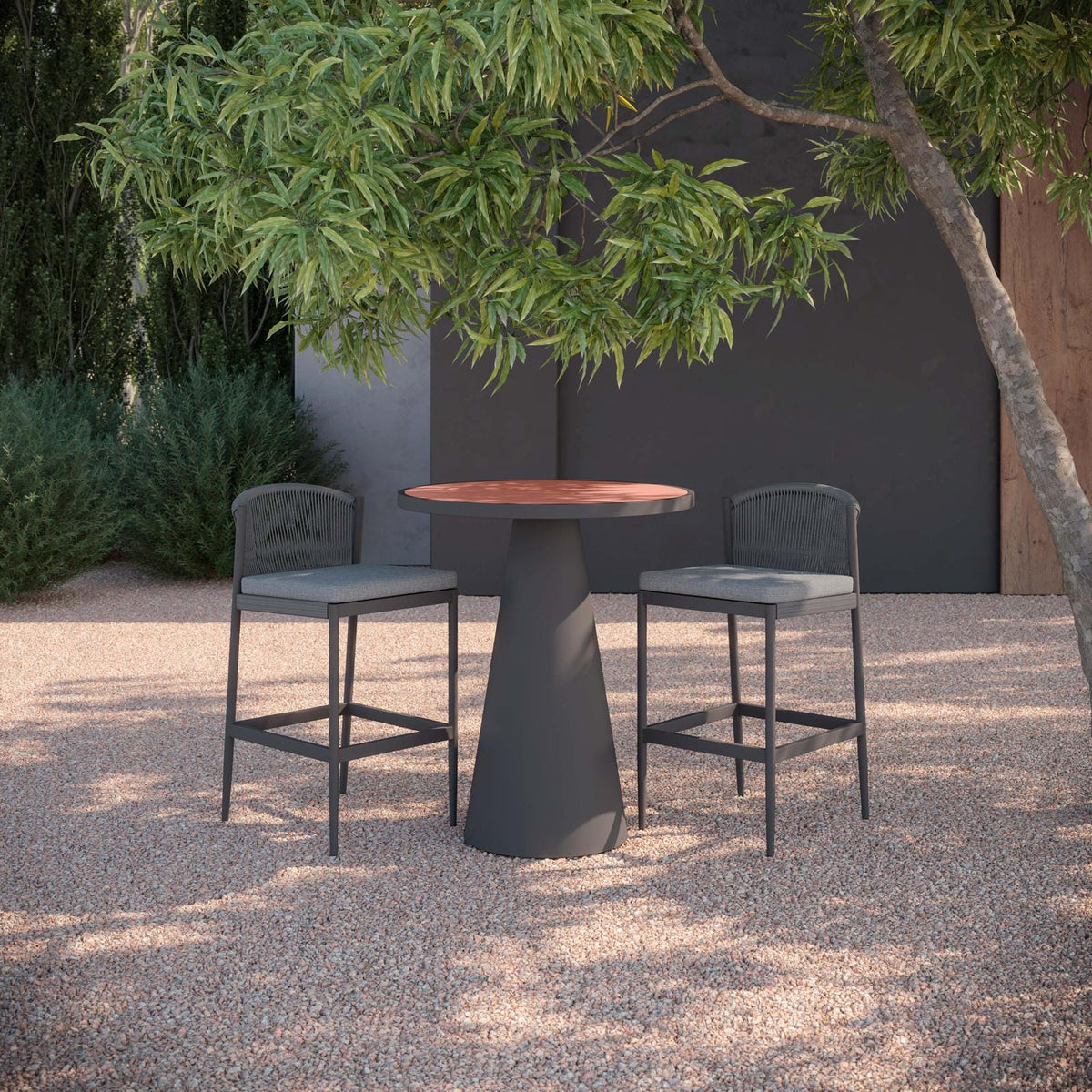 Leon | 35.5" Bar Table Charcoal - Dekton Top - Azzurro LivingAzzurro Living