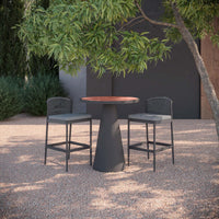 Leon | 35.5" Bar Table Charcoal - Dekton Top - Azzurro LivingAzzurro Living