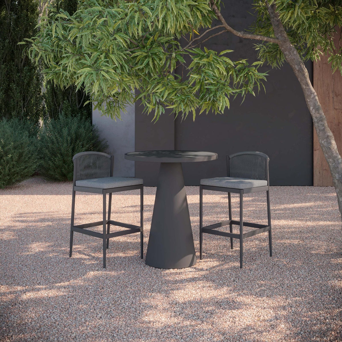 Leon | 35.5" Bar Table Charcoal - Dekton Top - Azzurro LivingAzzurro Living