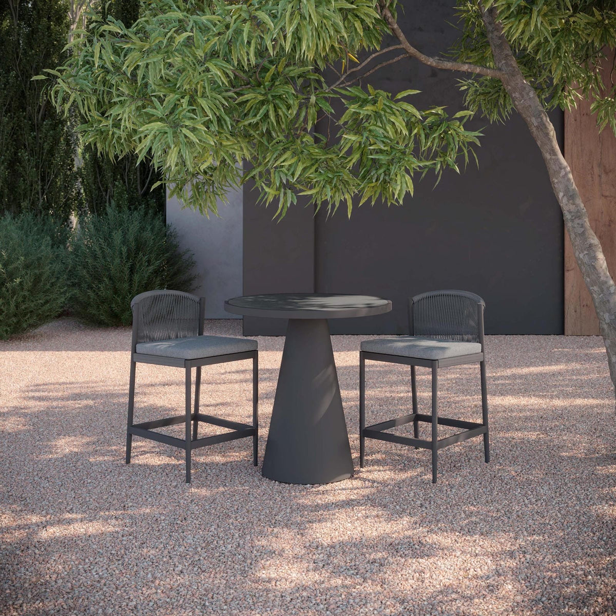 Leon | 35.5" Counter Table Charcoal - Dekton Top - Azzurro LivingAzzurro Living