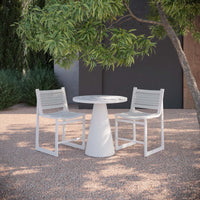 Leon | 35.5" Counter Table White - Dekton Top - Azzurro LivingAzzurro Living