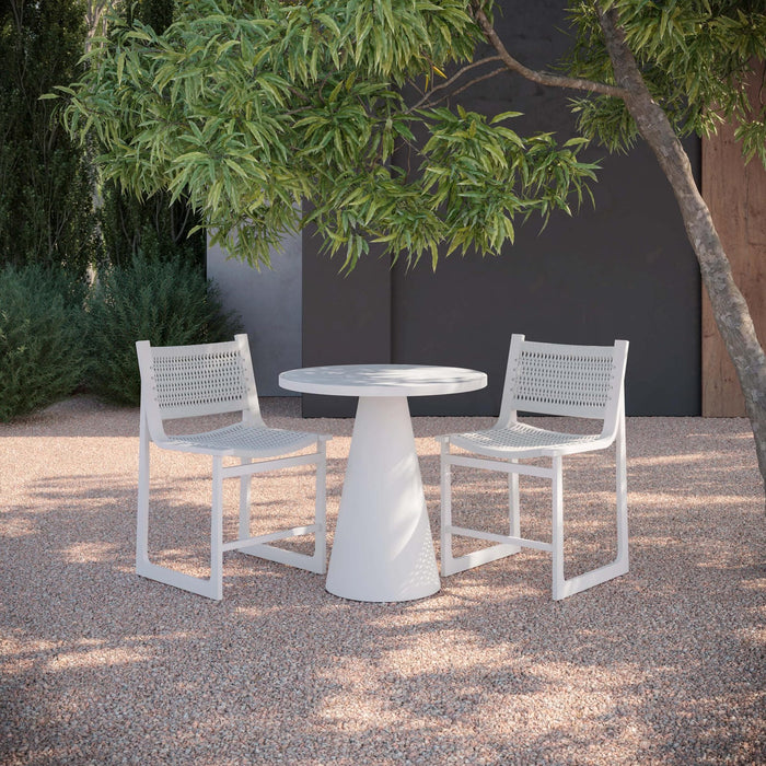 Leon | 35.5" Counter Table White - Dekton Top - Azzurro LivingAzzurro Living