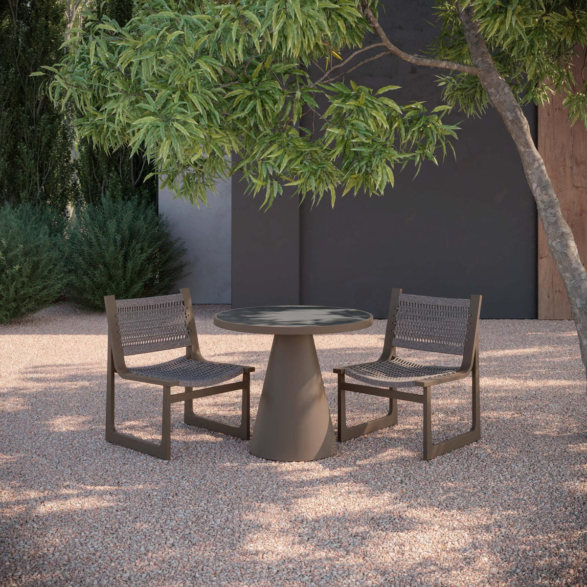 Leon | 35.5" Dining Table Bronze - Dekton Top - Azzurro LivingAzzurro Living