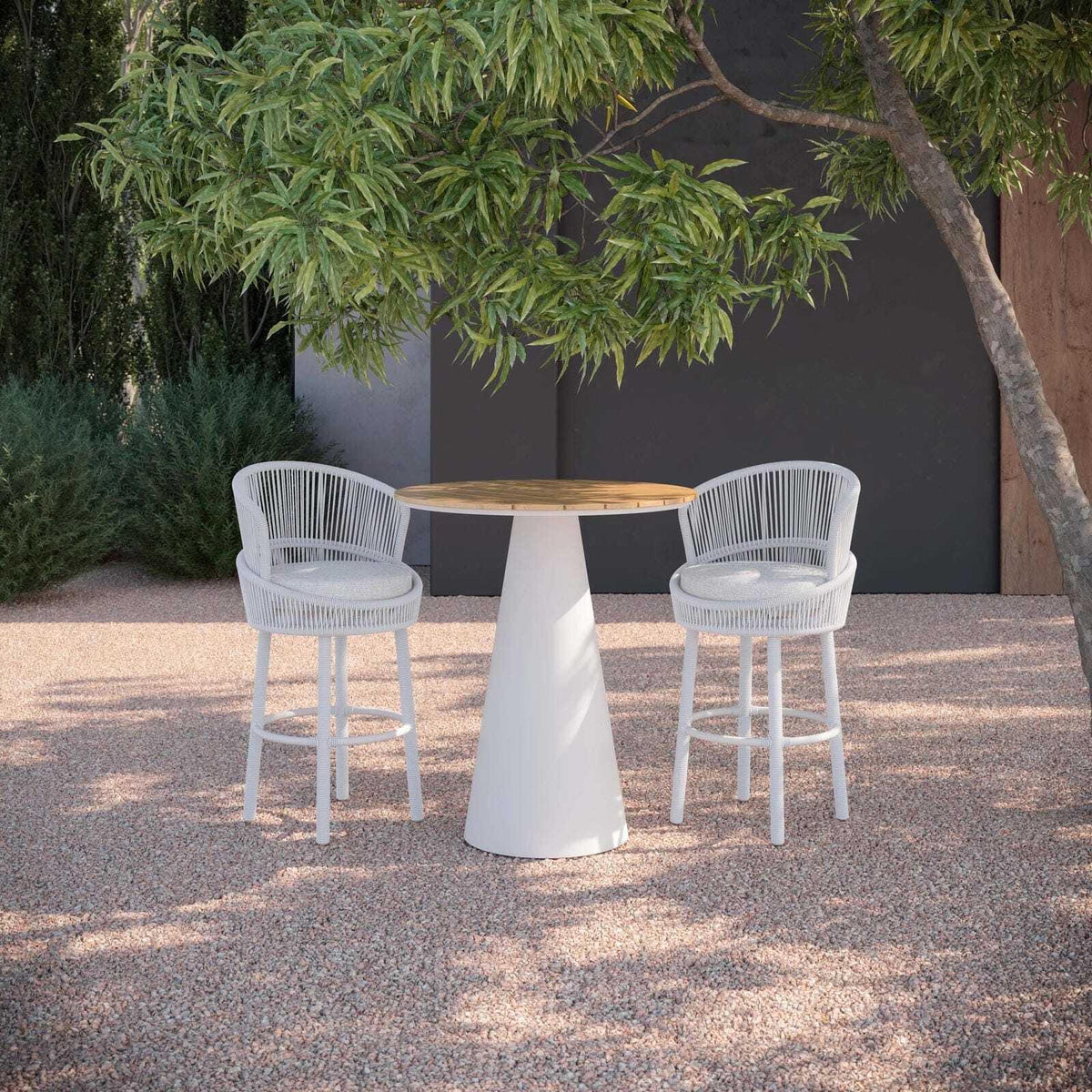 Leon | 36" Bar Table - Alpine WeatherWood Top - Azzurro LivingAzzurro Living