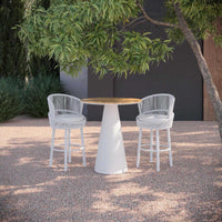 Leon | 36" Bar Table - Alpine WeatherWood Top - Azzurro LivingAzzurro Living