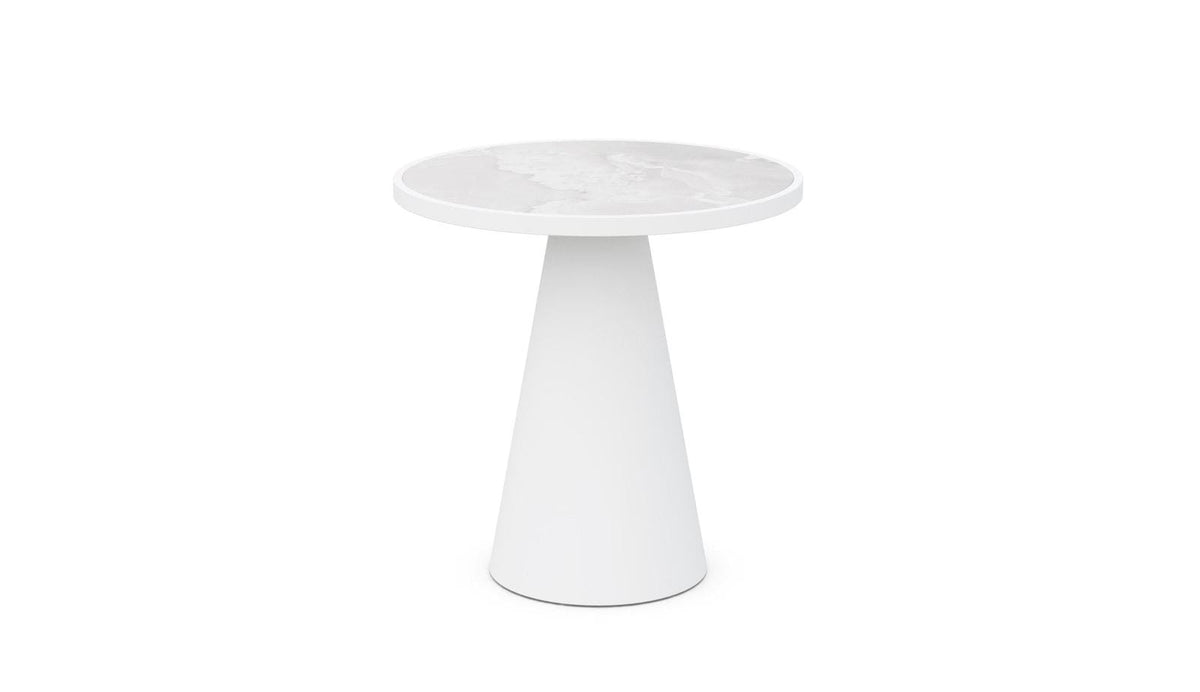 Leon | Counter Table White - Dekton Top Dining Table-Counter Azzurro Living