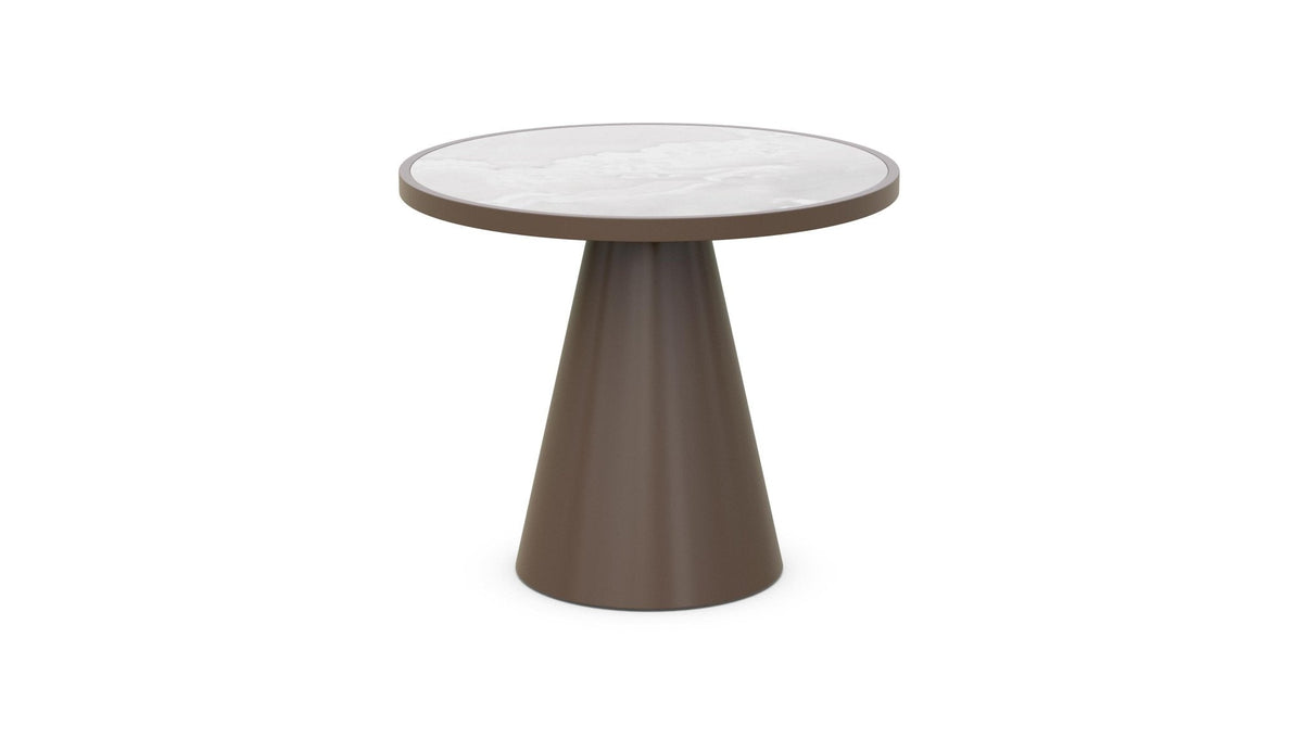 Leon Dining Table Bronze - Helena Dekton Top Dining Table-Counter Azzurro Living