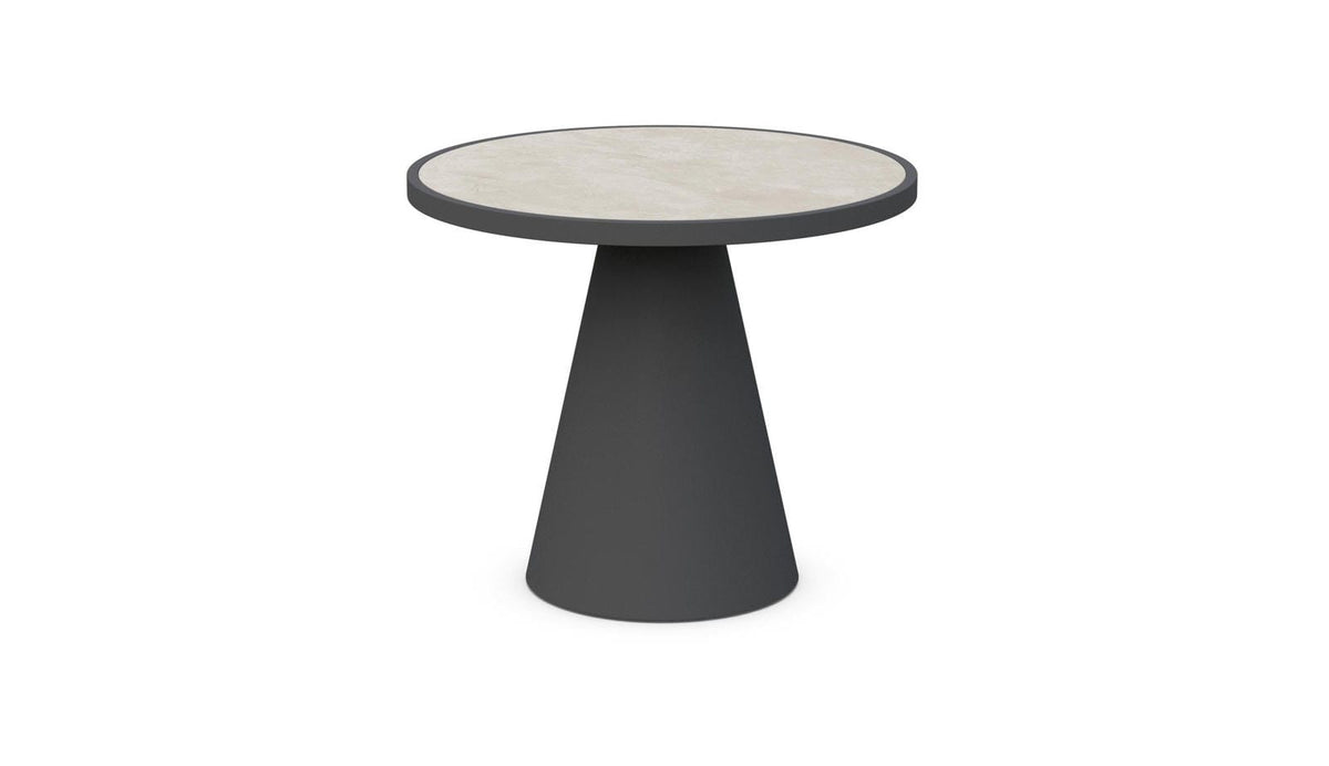 Leon | Dining Table Charcoal - Dekton Top Dining Tables Azzurro Living