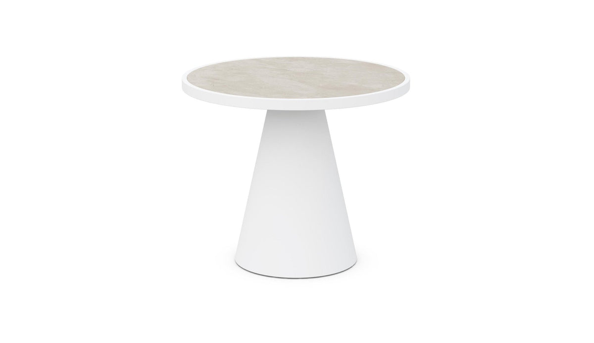 Leon Dining Table White - Dekton Top Dining Tables Azzurro Living
