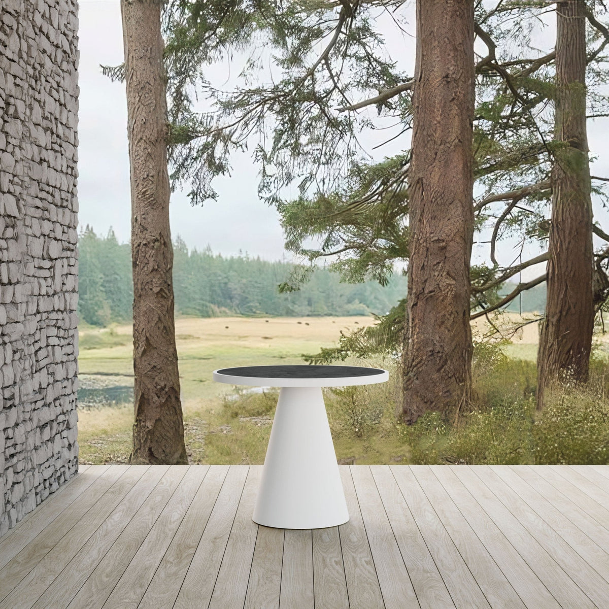 Leon Dining Table White - Dekton Top Dining Tables Azzurro Living