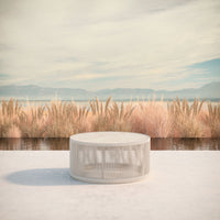 Malta Round Coffee Table Birch - Albarium Dekton Top Coffee Tables Azzurro Living