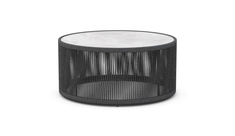 Malta Round Coffee Table Pebble - Helena Dekton Top Coffee Tables Azzurro Living