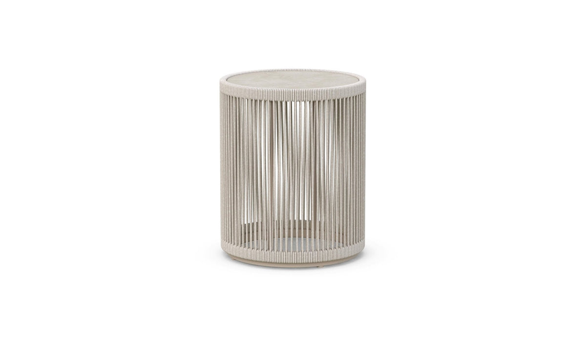 Malta Side Table Birch - Albarium Dekton Top Side Tables Azzurro Living