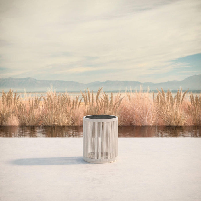 Malta Side Table Birch - Micron Dekton Top Side Tables Azzurro Living