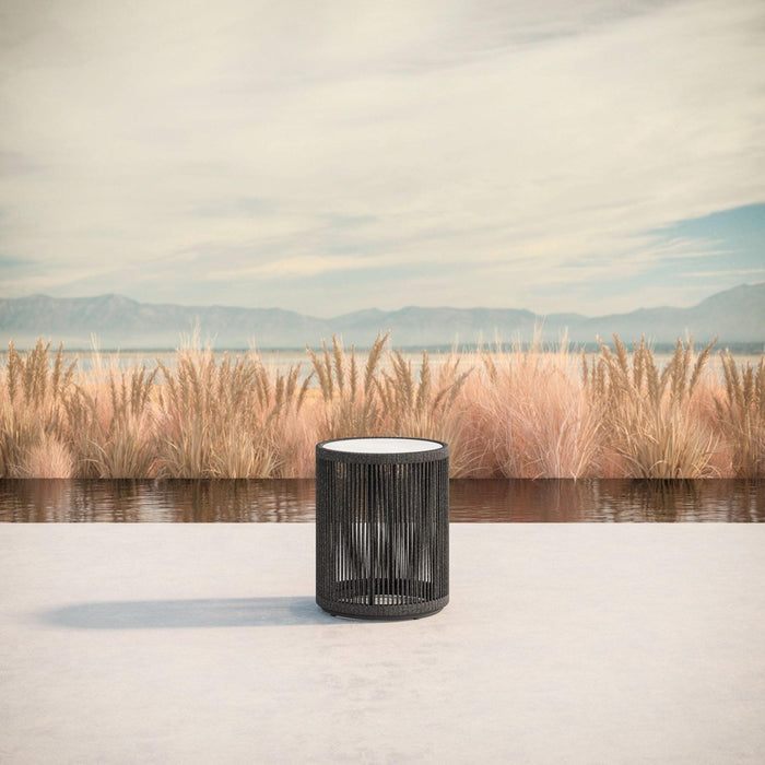 Malta Side Table Pebble - Helena Dekton Top Side Tables Azzurro Living