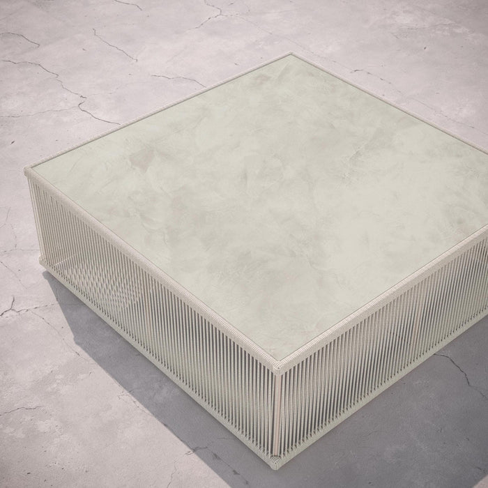 Malta Square Coffee Table Birch - Albarium Dekton Top Coffee Tables Azzurro Living