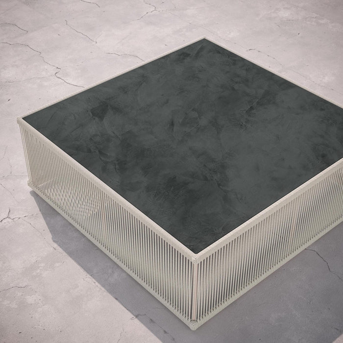 Malta Square Coffee Table Birch - Micron Dekton Top Coffee Tables Azzurro Living